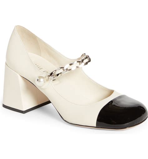 miu miu mary jane pumps|Miu Miu Iconic Cap Toe Mary Jane Pump (Women) .